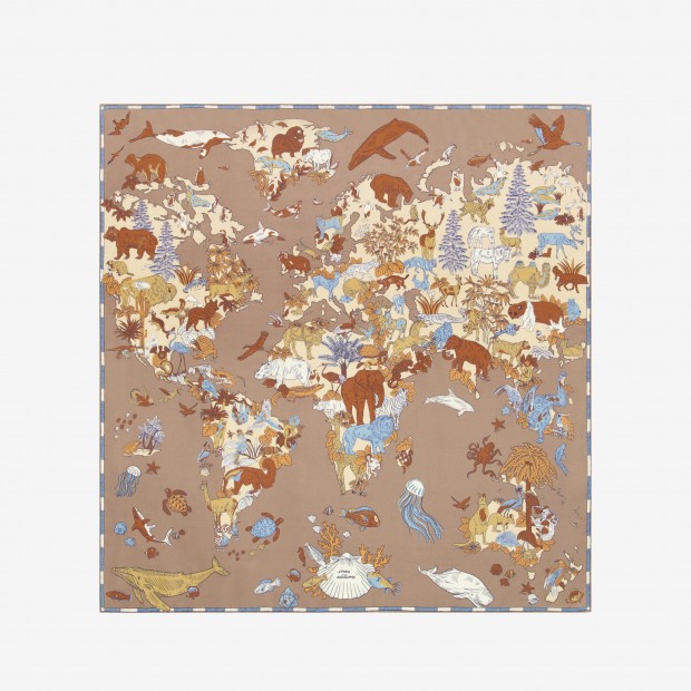 Inoui Editions šilko skara ATLAS BEIGE